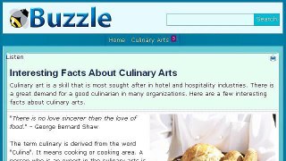 Culinary Arts Facts