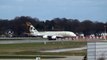 Etihad Airways A380 A6-APB crosswind takeoff and landing at XFW