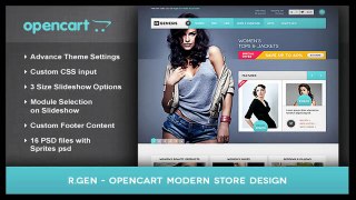 R.Gen OpenCart Modern Store Design