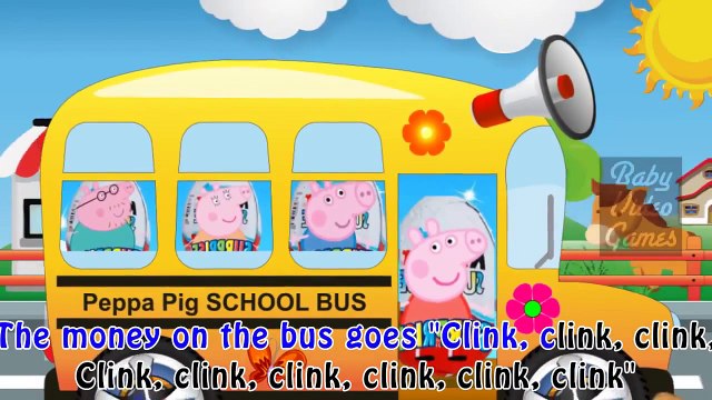 Peppa Pig Kids Songs Nursery Rhymes fun animated cartoon Music Wheels on the Bus