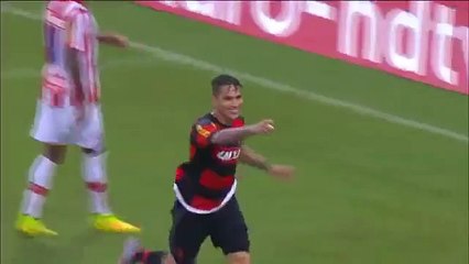 Paolo Guerrero anotó su segundo gol en el 2-0 del Flamengo vs Nautico