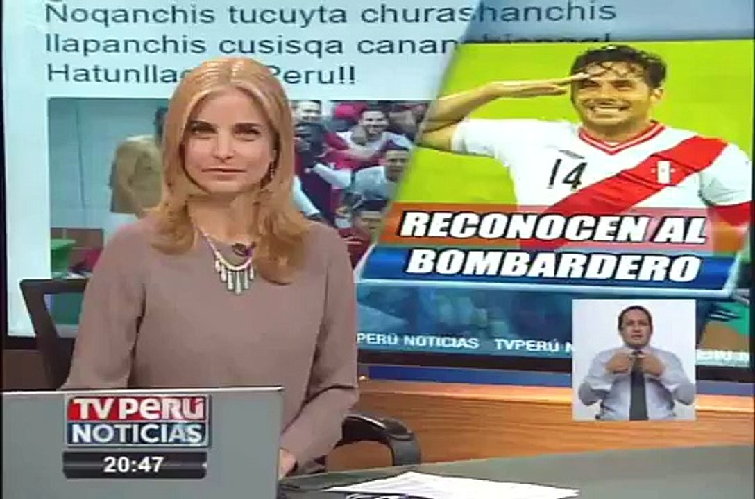Claudio Pizarro fue homenajeado en Chile por promover el quechua
