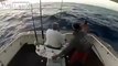 Big Fish Jumps Into Boat And Man Jumps Out