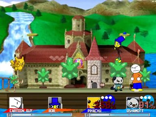 MB MUGEN Cartoon Guy & Bob Vs Pikachu Oshawott