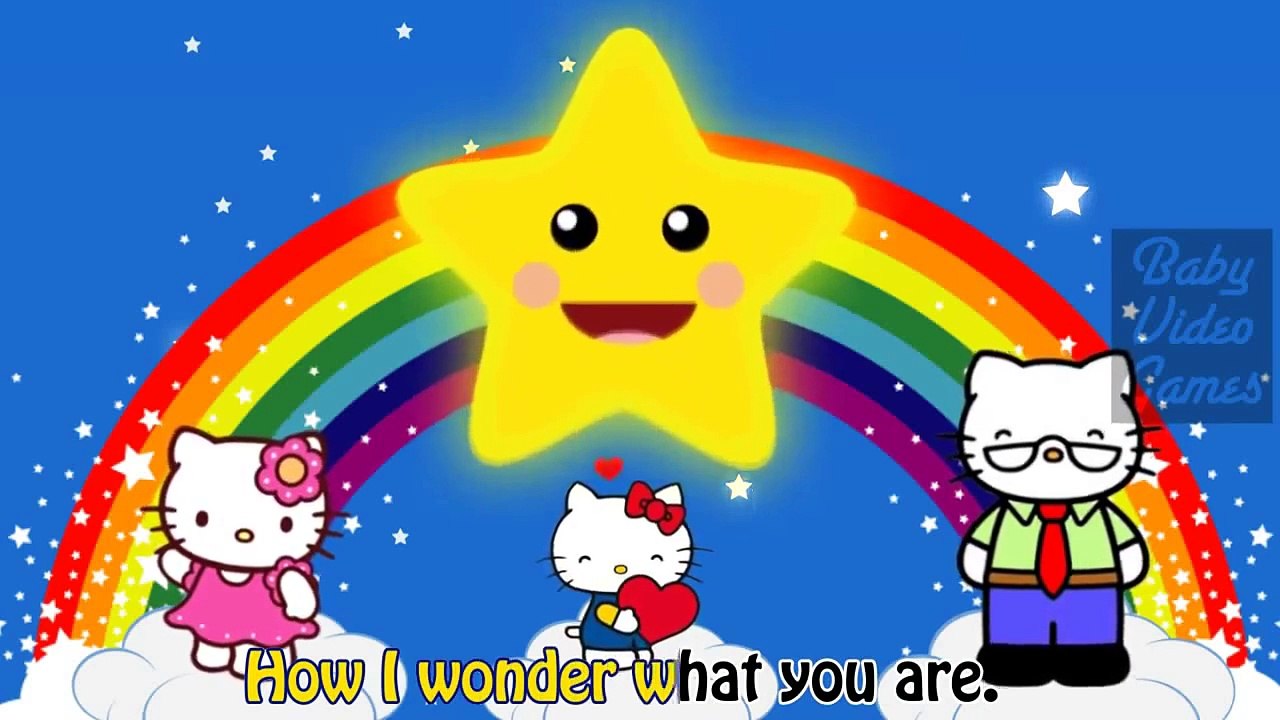 Hello Kitty cartoon Nursery Rhymes Twinkle Twinkle Little Star Kids Songs