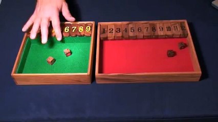 Shut-The-Box Game - rules of play.