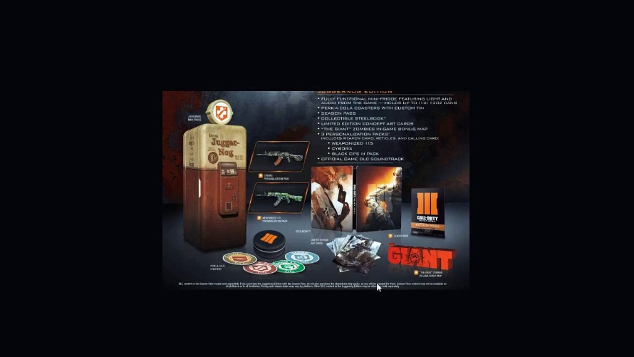Call of Duty: Black Ops 3 - *NEW* "HARDENED EDITION" juggernaut "ZOMBIES EDITION"