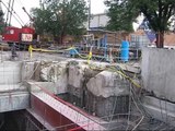 Construcción de la línea 12 de metro Mixcoac, estación Zapata