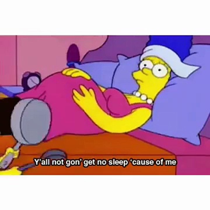 I didn't get no sleep -Bart Simpson version