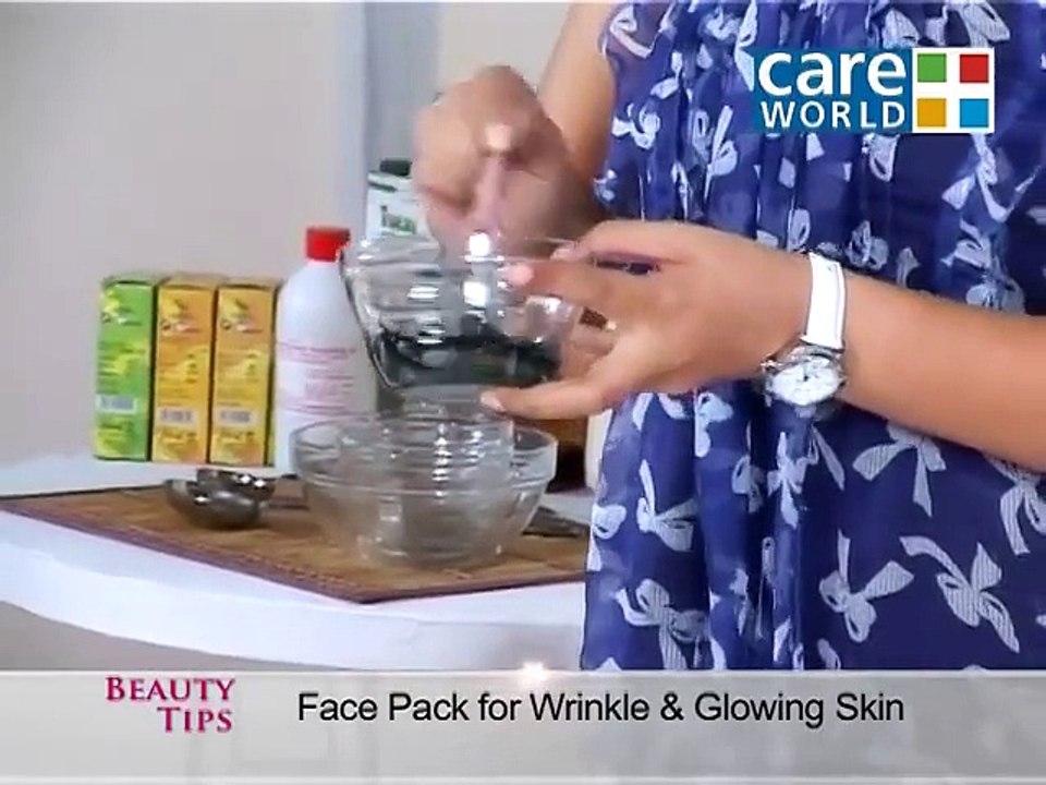 Home-Made Face Pack for Glowing and Wrinkles Free Skin - Beauty Tips