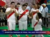 Divertida Parodia De Penal Fallado Por Pizarro vs. Argentina (ATV Noticias 9-13-12)