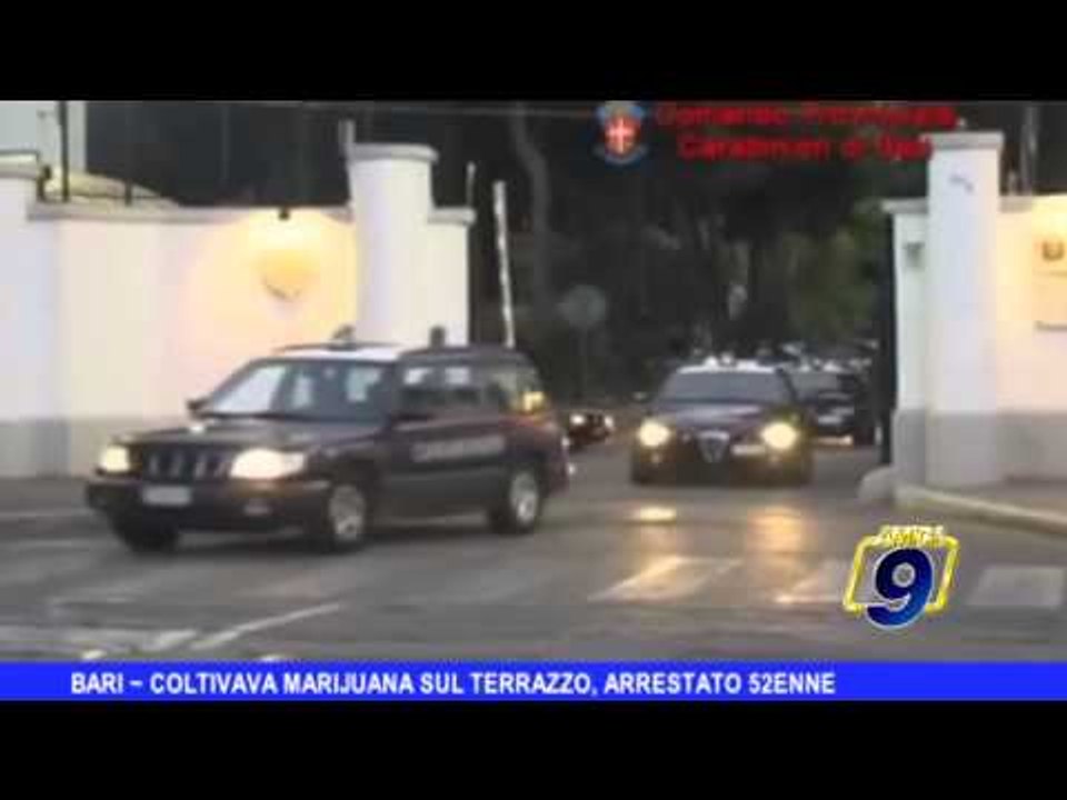 BARI | Coltivava marijuana sul terrazzo, arrestato 52enne