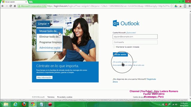 Como Recuperar el Correo Electrónico (Hotmail, Live, & Outlook)