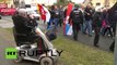 Video: German police beat protesters as far-right march sparks disturbance in Wittenberge
