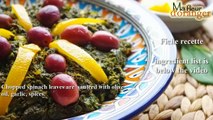 Recette végétarienne : Epinards à la marocaine  / Moroccan spinarch salad