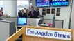 Sus Altezas Realos los Príncipes de Asturias visitan la redacción de Los Angeles Times
