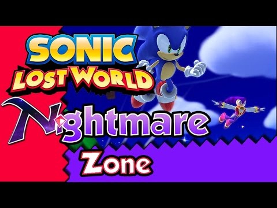 Sonic Lost World (WiiU) Gameplay - Nightmare Zone (NiGHTS into Dreams)