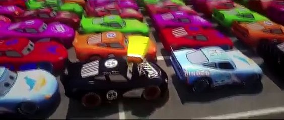 Download Video: 50 Lightning McQueen Cars multicolor for SpongeBob Squarepants Hulk Elsa Leonardo TMNT