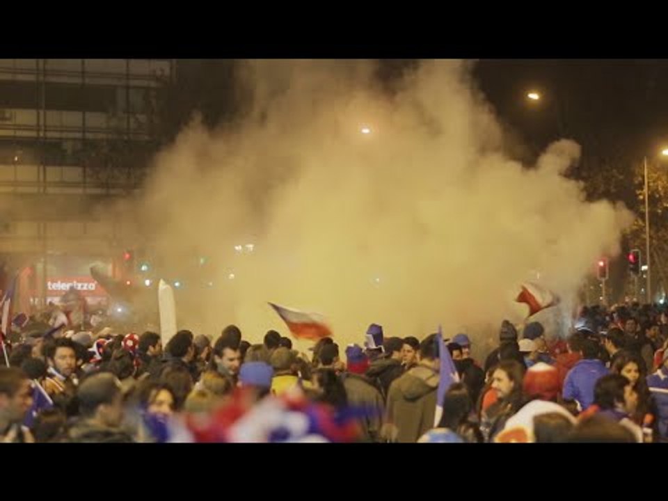 Water cannons dampen violence at Chile's Copa America win celebrations