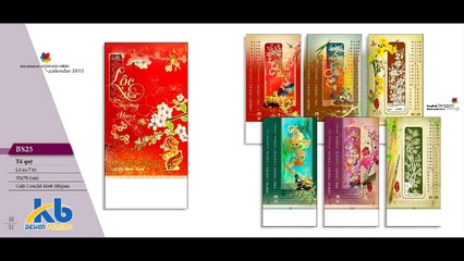 In lịch tết 2016, lịch 1 tờ, 7 tờ, 13 tờ, lịch bloc, lịch độc quyền,...