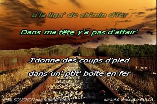 Alain SOUCHON Allo Maman Bobo karaoké Giuseppe BULLA