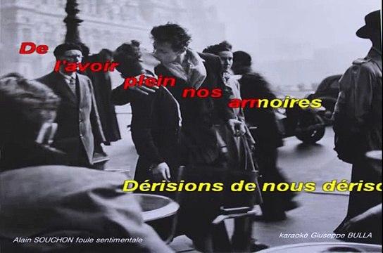 Alain SOUCHON Foule Sentimentale karaoké Giuseppe BULLA