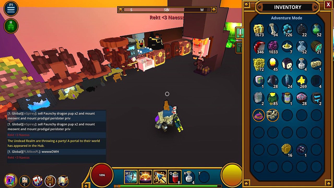 Trove how to see what you got on your character