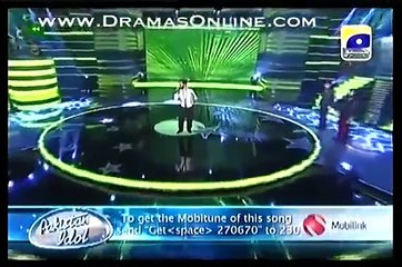 Kashif Ali Baber Performing Mitwa at Pakistan Idol