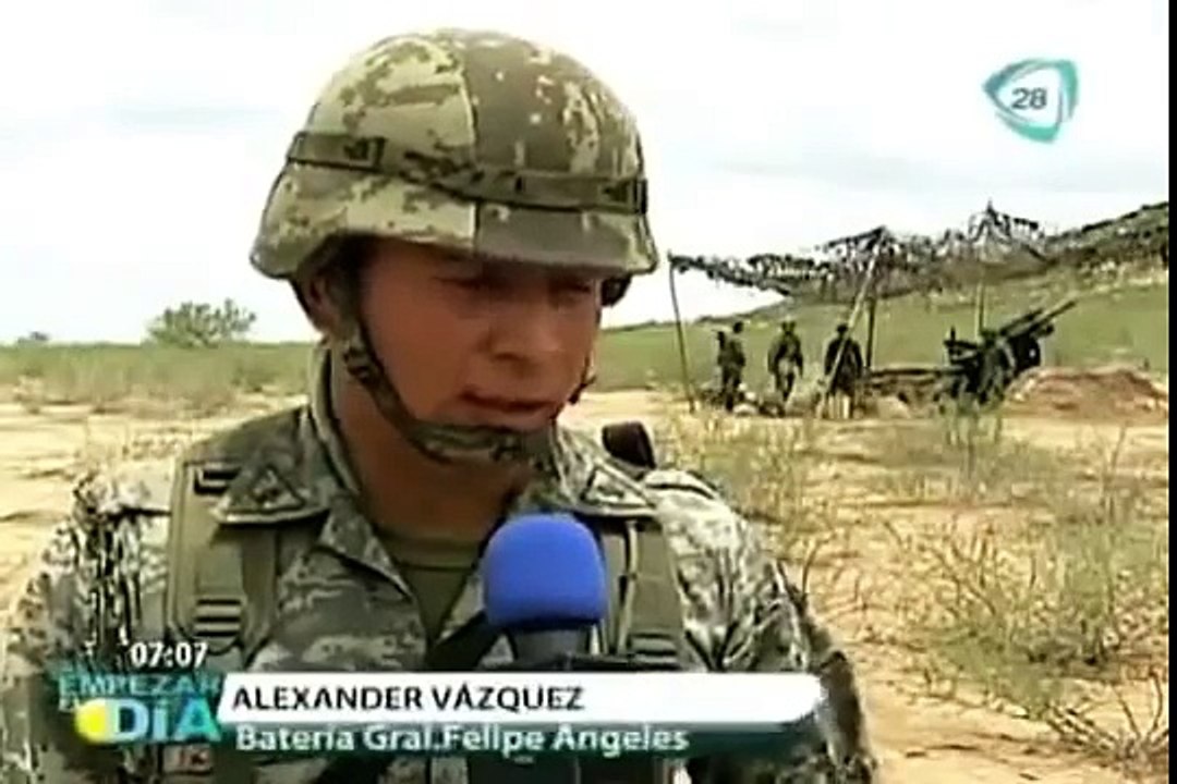 Entrenamiento militar del ejercito mexicano vivo