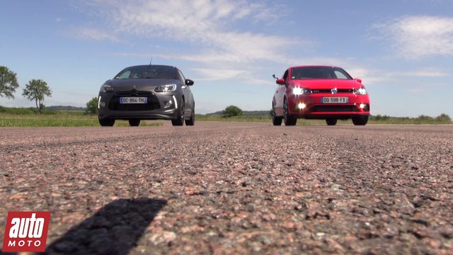 2015 Citroën DS3 Racing vs Volkswagen Polo GTi : 200m départ arrêté - Spécial GTi