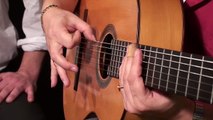 Flamenco Guitar lesson with free tabs - Basic compas Fandangos de Huelva on a Antonio Raya Pardo