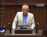 Poseł Artur Dębski - Wystąpienie z dnia 09 lipca 2015 roku.