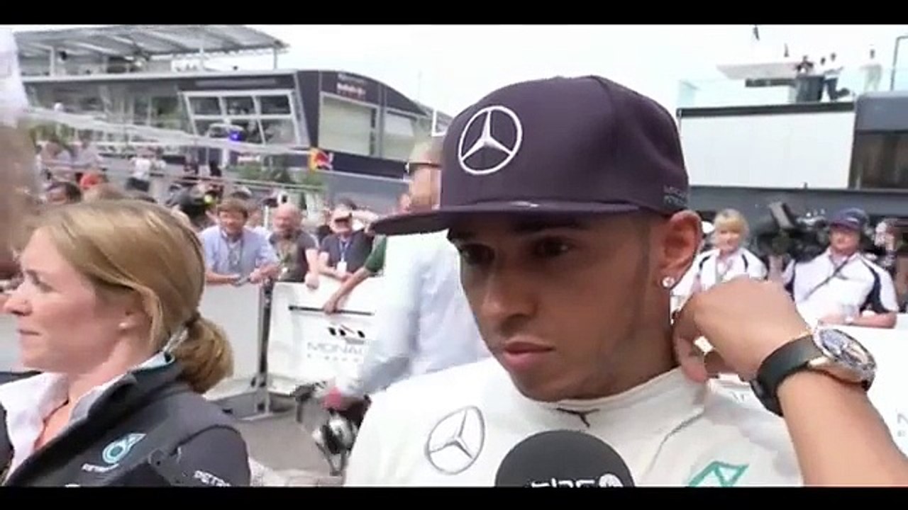 F1 2014  Monaco GP - Lewis Hamilton Post race interview " Nico and I aren't friends"