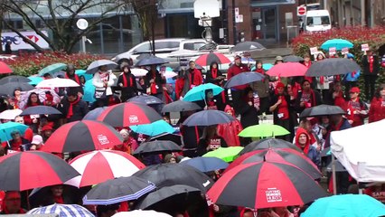 Nurses rally in Downtown Vancouver: Thursday March 6th 2014