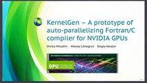 KernelGen -- A prototype of auto-parallelizing Fortran/C compiler for NVIDIA GPUs