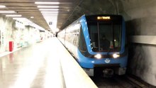 Tunnelbana / Stockholm subway C20 - Mörby Centrum (HD)