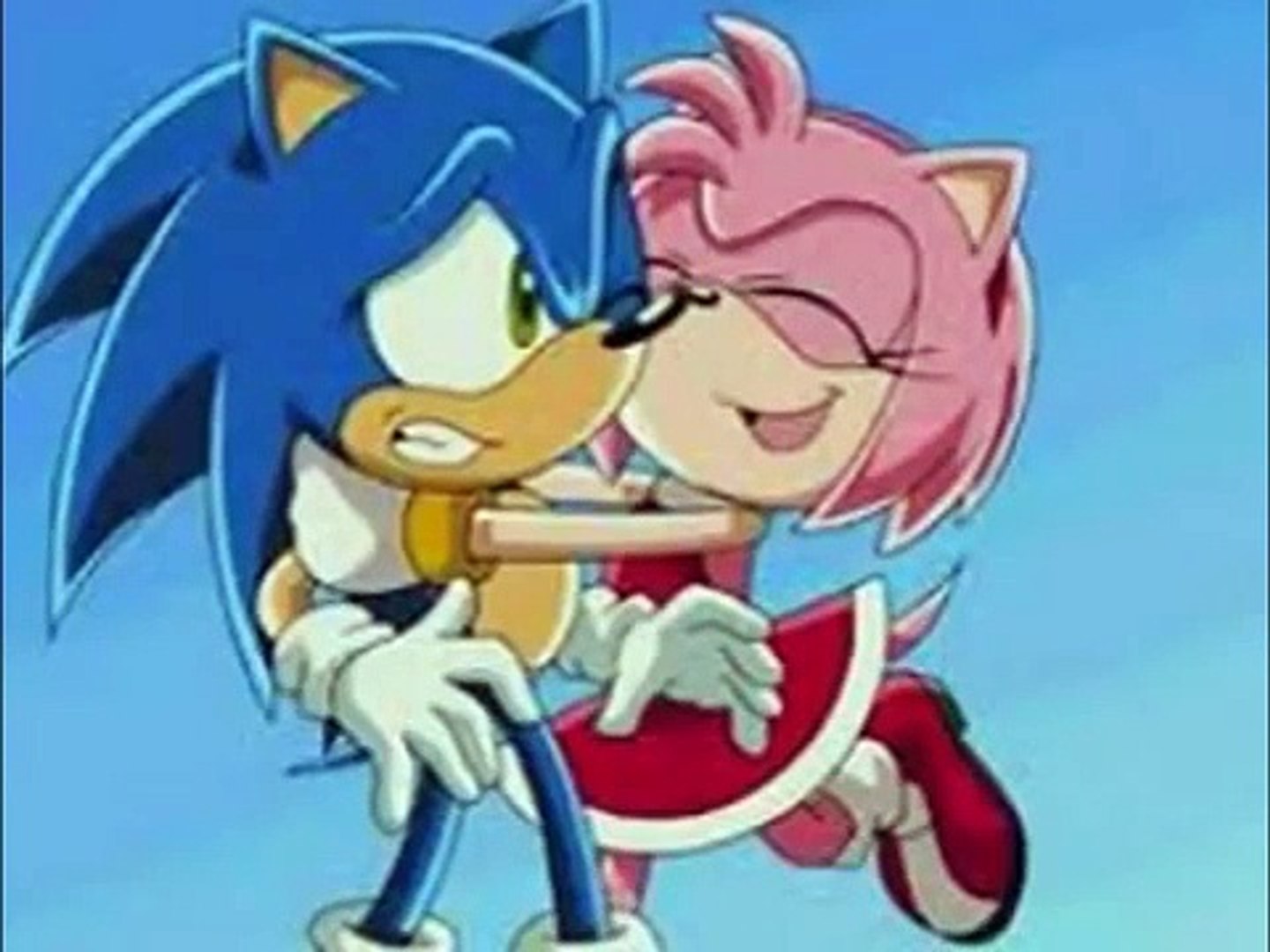 Sonic x sonic and amy kiss