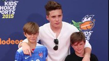 Brooklyn Beckham Takes His Little Brothers To The Nickelodeon Sports Awards