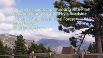 Angele's Point Landscape with Pine Trees - Free-style Chinese Brush Painting Demo with Henry Li