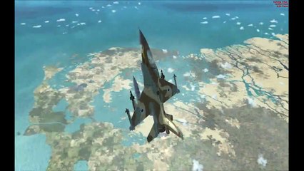 FSX Aerosoft F 16 Flying 80,000 high! No joke