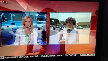 La giornalista Sky sviene in diretta: " sto per svenire mi sento male"