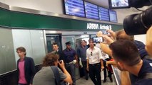 Milan, l'arrivo di Luiz Adriano a Malpensa