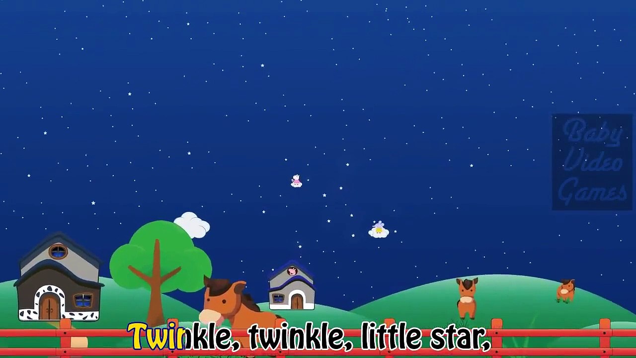 Peppa Pig twinkle twinkle star   Kids Songs cartoon animation nursery rhymes for children New