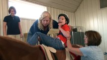 Horses help boy with cerebral palsy improve his walk