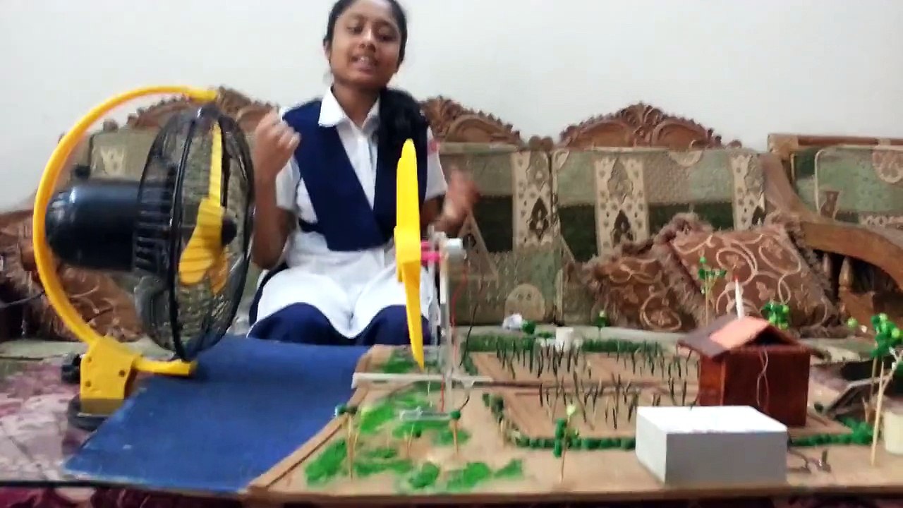 Windmill project for Udayan School science fair