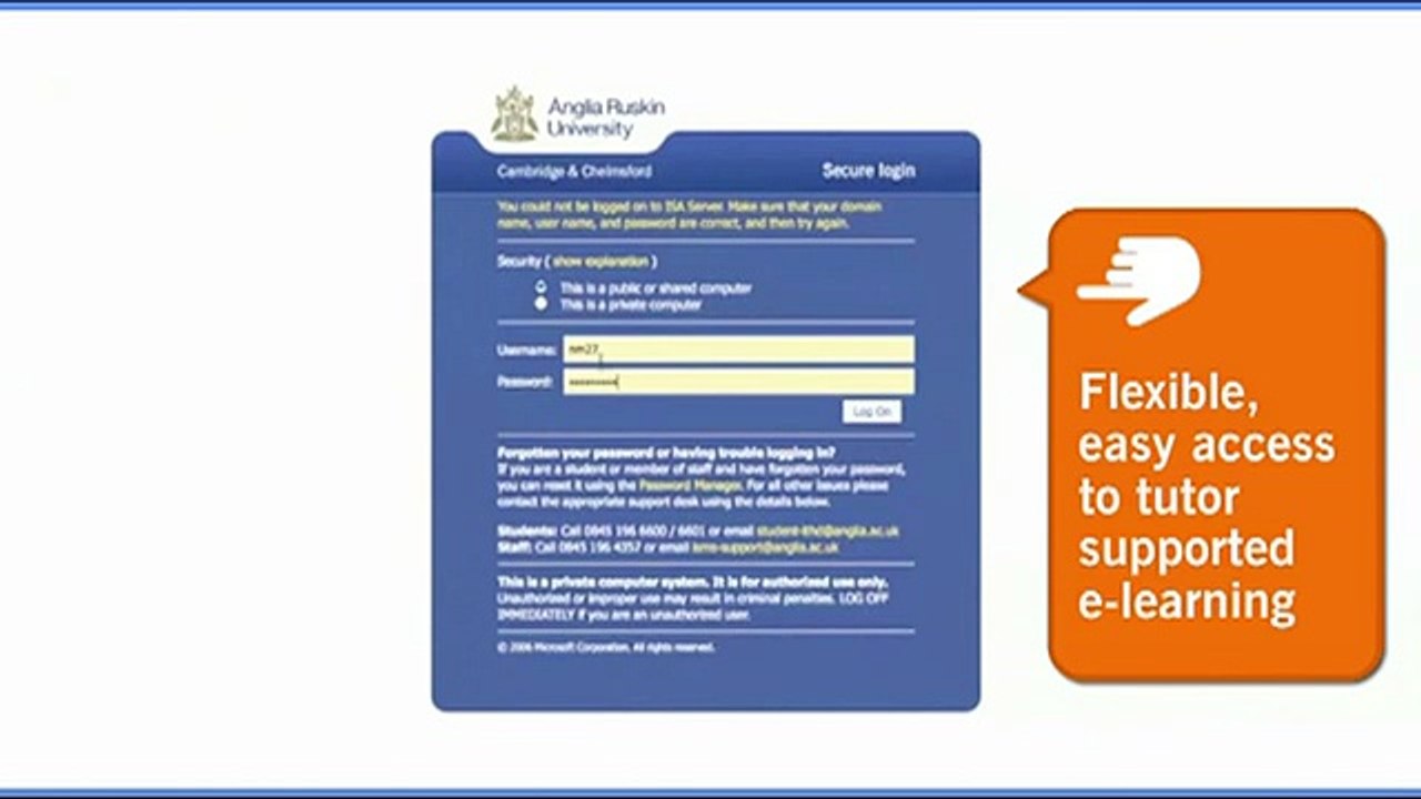 Virtual Learning Environment (VLE) Demonstration Video