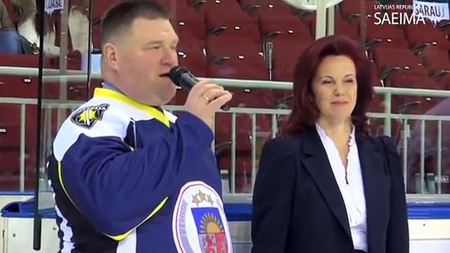 Hokeja draudzības spēle Latvijas Republikas Saeima pret Latvijas Valsts policiju