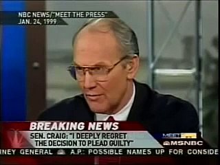 Larry "I'm not Gay" Craig , Acting Kinda Gay