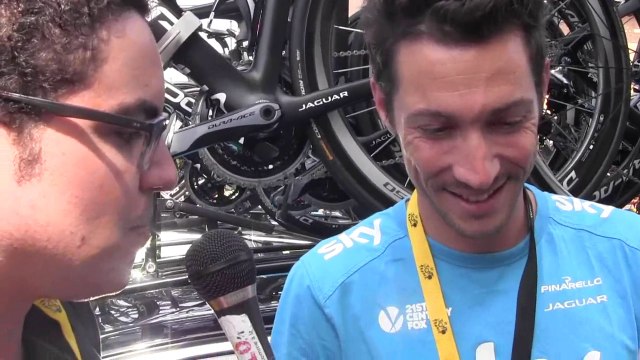Nicolas Portal (Team Sky) au départ de Muret - Tour 2015