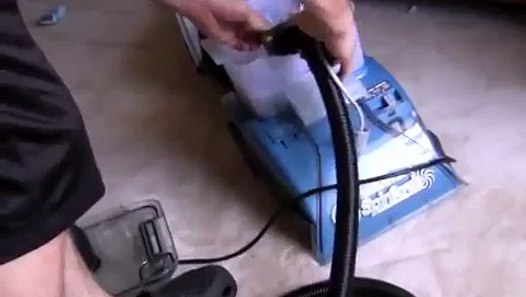 Hoover Steamvac Spinscrub - How To Attach Hose and Spin Tool - video